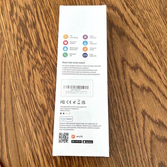 Hoowel Smart Watches for Men/Women 1.8" Alexa Built-in Smartwatch with Bluetooth - Picture 2 of 3